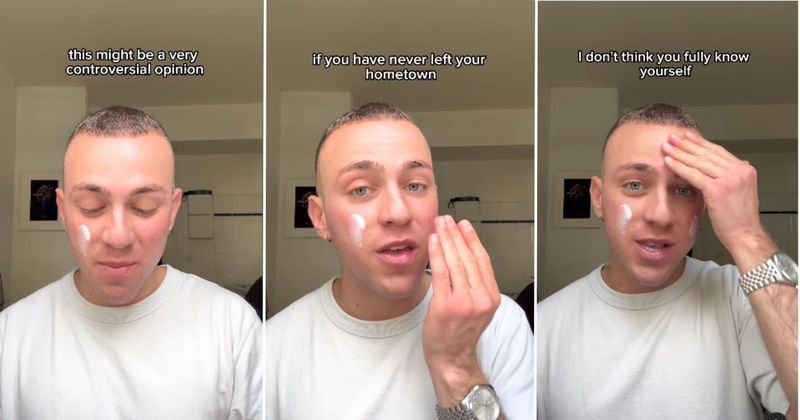 Man explains why it is crucial to leave your hometown to discover your true self