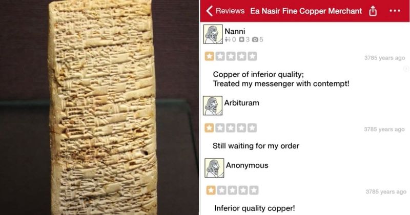 This ancient tablet proves that customer reviews have existed throughout history