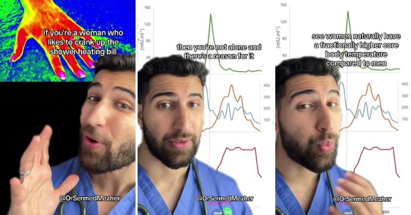 Doctor explains the scientific reason why women prefer to take hotter showers than men