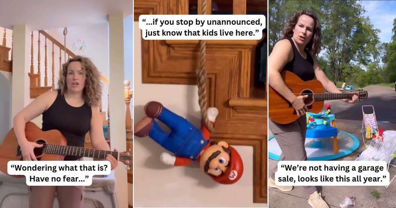 Mom's unhinged song about unexpected visitors is hysterically accurate: 'Know that kids live here'