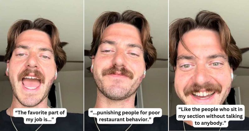 Server's hilarious 'punishment' for customers who seat themselves is genius: 'Get up' 