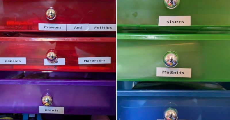 7-year-old's delightful misadventures with a label maker are hilarious: 'Crawons and Felltips'