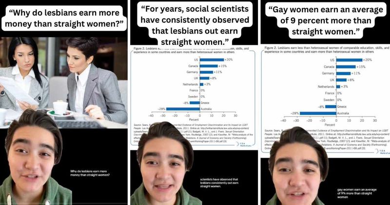 Woman reveals the fascinating reason why lesbians earn more money than straight women