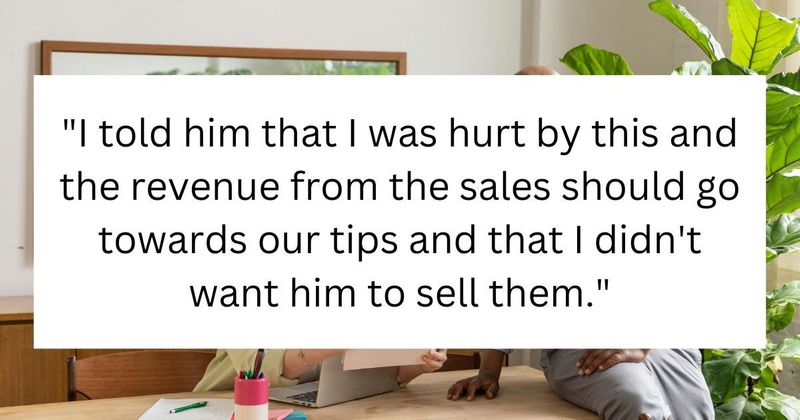 Employee calls out cafe manager for selling the cookies they brought in as a gift for coworkers