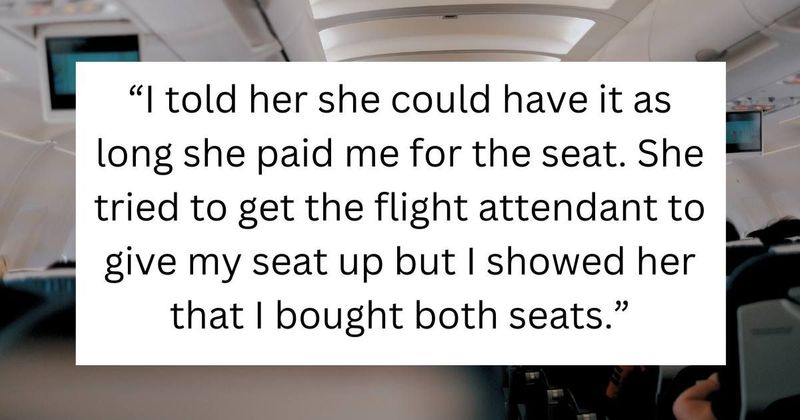 Woman refusing to let pregnant woman use her extra seat since she paid for it sparks debate