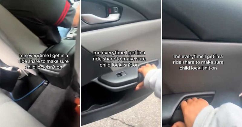 Woman's child lock safety check during Uber or Lyft share rides is need of the hour