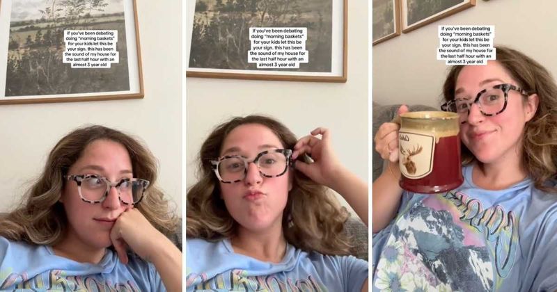 Mom shares how a 'morning basket' has been the key to peaceful mornings with her 3-year-old