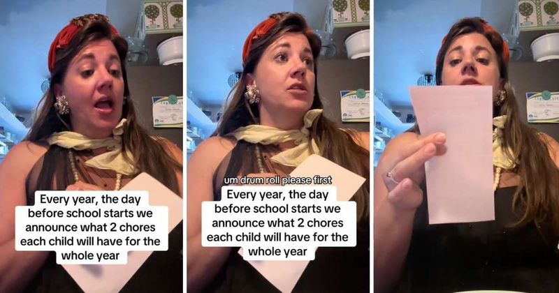 Mom's inventive way of assigning chores to her kids is making the internet take notes