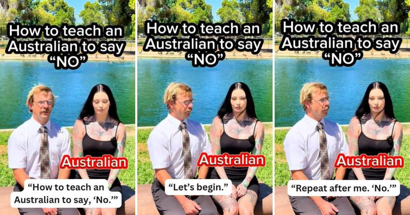 Hilarious skit on how to teach Australians to say the word 'no' is an absolute laugh riot