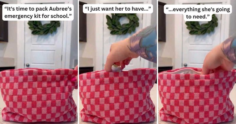 Mom packs 'emergency bag' for daughter's school and it is an eyeopener for parents