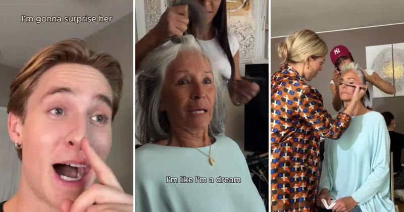 Man sets up a photoshoot for his former model grandma and grandpa's reaction is the best thing ever