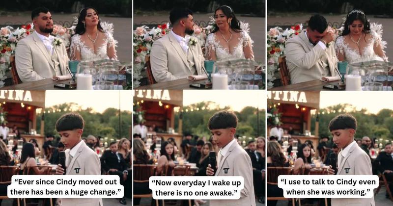 12-year-old brother's moving wedding speech for sister leaves everyone in tears