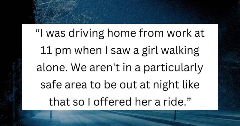 Man finds support after getting accused of being creepy for helping minor walking alone at night