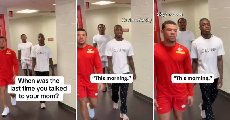 Chiefs players adorably own being mama's boys in wholesome video: 'Enjoy your moms, man'
