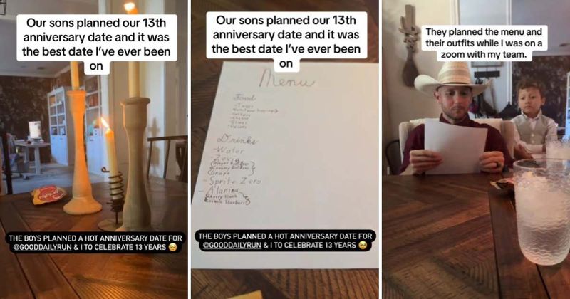 Adorable date planned by young boys for their parents' 13th anniversary is beyond wholesome