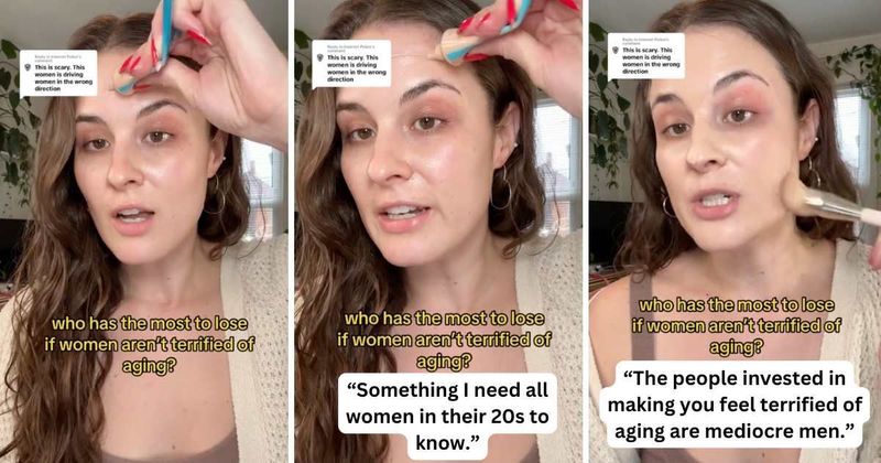 Woman shares eye-opening message about how 'mediocre' men and the fear of aging in women are linked