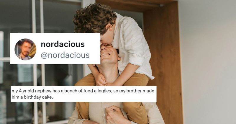 Dad's adorable alternative for his son's birthday cake is winning everyone's hearts