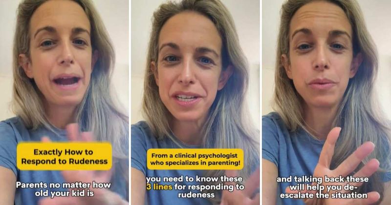 Psychologist reveals three phrases parents can use to deescalate situations when children are rude