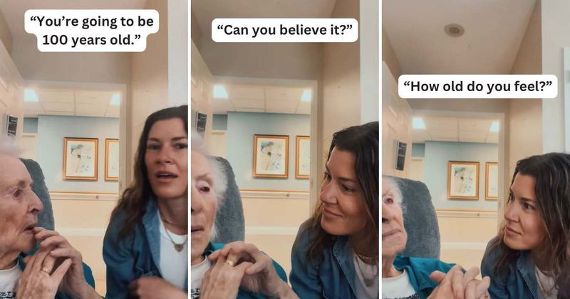 Grandma's adorable response upon realizing she's turning 100 is the ultimate feel-good moment