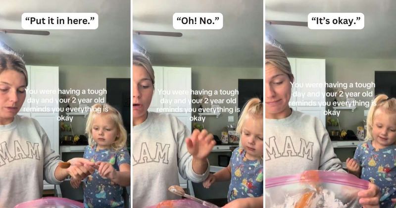 Toddler unwittingly offers the sweetest reassurance to mom having a tough day: 'My sweet girl'