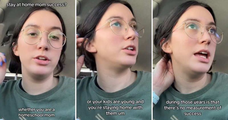 Mom influencer explains how there's no 'measurement of success' for stay-at-home moms and sparks a conversation.