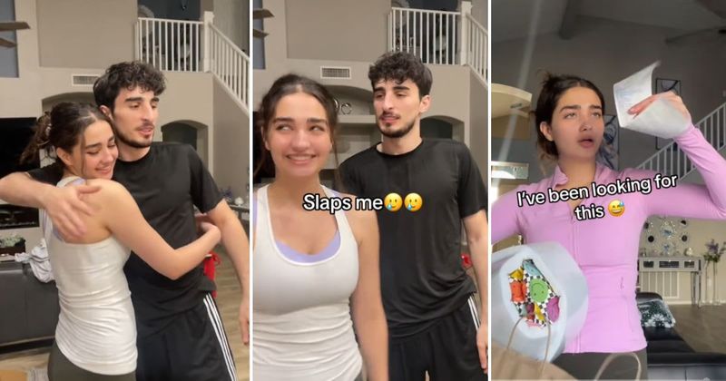Sister hilariously makes brother work extra hard to get to her birthday surprise for him