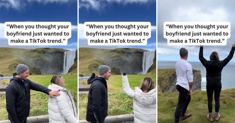 Iceland trip takes a sweet turn for woman when she realizes boyfriend's video stunt hid a surprise