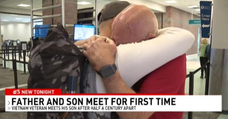 Veteran who lost hope of meeting longlost son finally reunites with him after 50 years