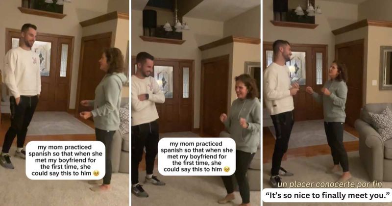 Mom's effort to learn Spanish to greet daughter's boyfriend is winning hearts online