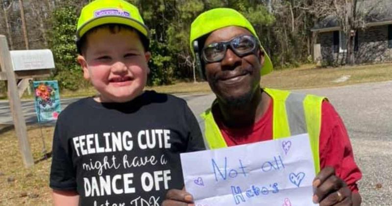 4-year-old's adorable dance-off with a local sanitation worker is winning over the internet