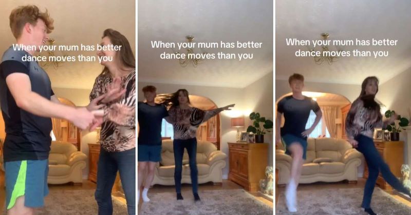 This delightful video of mom-son duo's 10/10 jive dancing in the living room made everyone's day