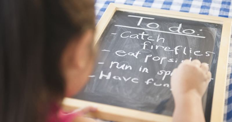 7-year-old girl's detailed daily to-do list nails work-life balance and we should be taking notes