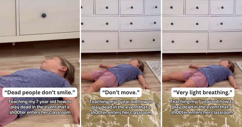 Mom teaching 7-year-daughter to play dead in case of school shooting is a tragic reminder of reality