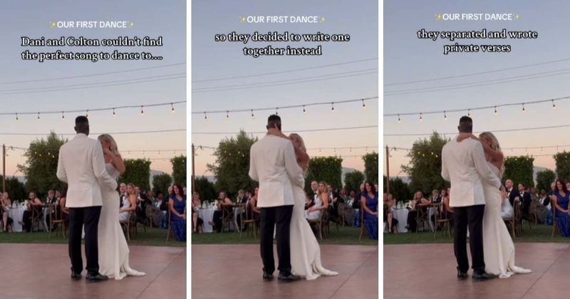 Newlyweds struggled to find the perfect song for their first dance — so they composed their own