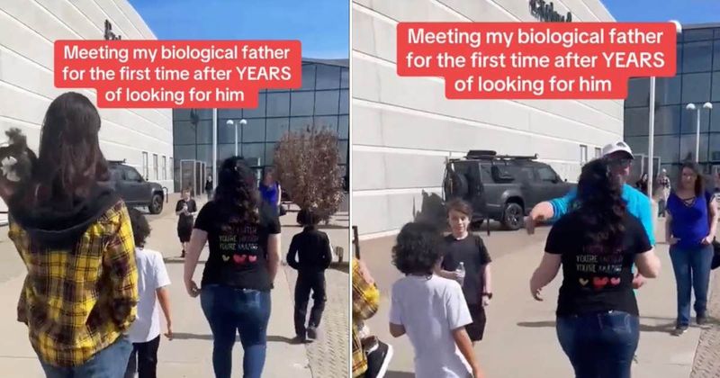 Woman's 16-year search for biological father ends with an emotional hug: 'I am going to cry'