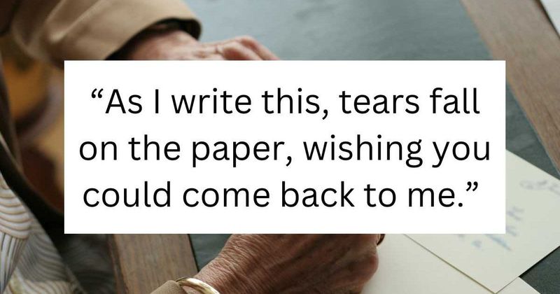 Grandmother's letter to husband on their first anniversary after his death is moving hearts