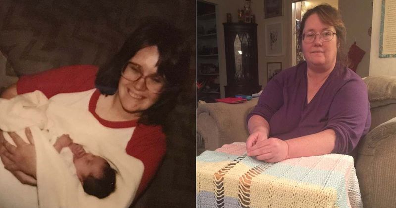 Family leaves tribute yarn at crochet-loving mom’s memorial bench—returns to a touching surprise