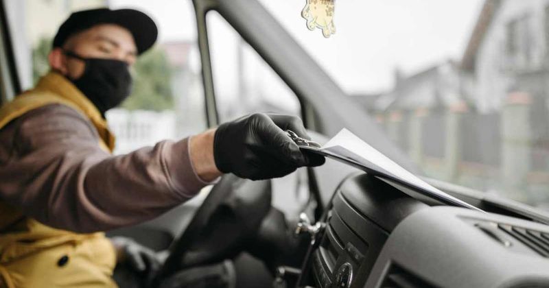 Woman always leaves basket of treats on her porch for the mailman, one day he left a note