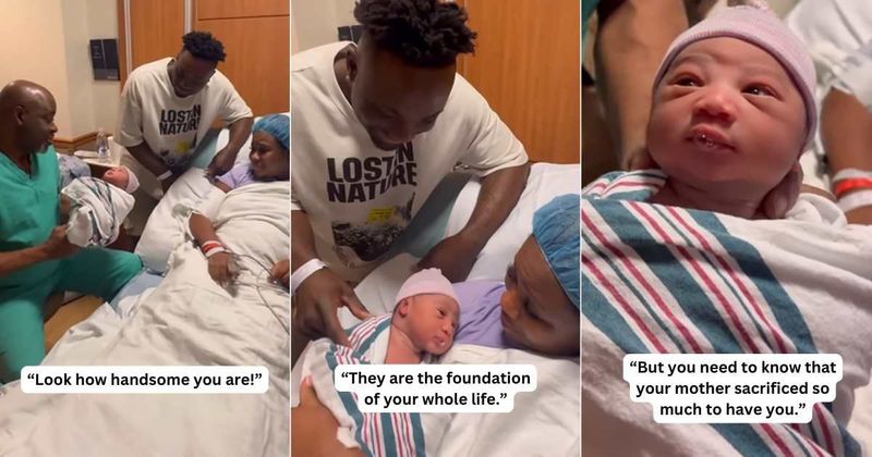 OB-GYN speaks words of affirmation to newborn moments after birth: 'You are very special'