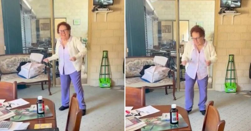 Man fixes his 85-year-old mom's cassette tape and she proves she’s still got all the moves