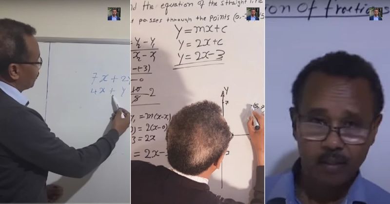 Daughter empowers retired shop-owner-dad to achieve his dream of teaching math 