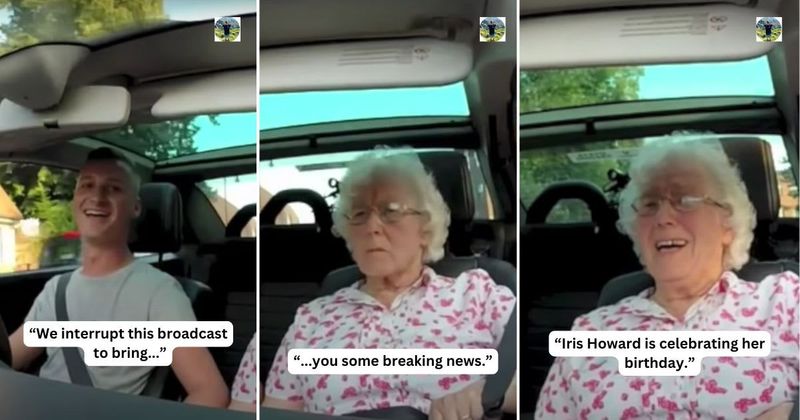 Grandson stuns granny with radio broadcast of birthday wishes from her family — her reaction is priceless
