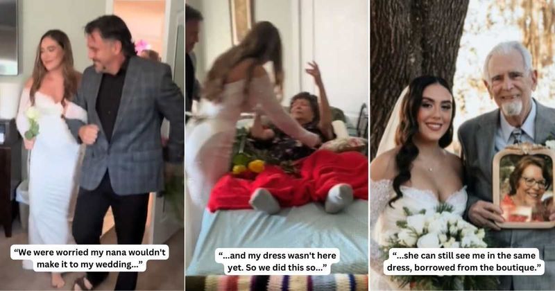 Bride holds emotional dress reveal at hospital for her nana — fearing she wouldn’t be there on the big day