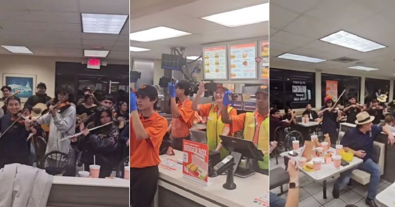 Two high school Mariachi bands accidentally met at a Whataburger. What followed was pure magic.
