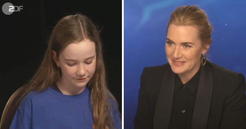 Kate Winslet stops mid-interview to give pep-talk to nervous child reporter. Every kid needs to hear her words