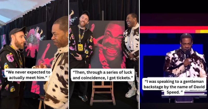 Artist gifted Busta Rhymes a painting. Minutes later, the rapper got on stage and changed his life forever