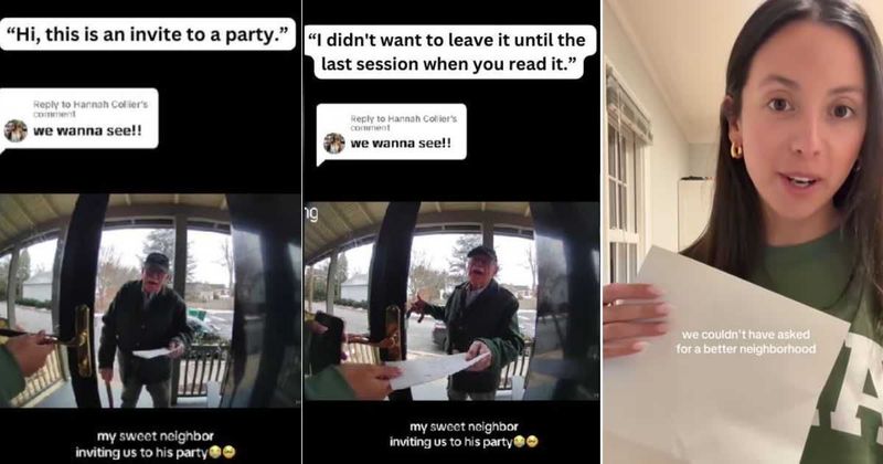 85-year-old neighbor invites everyone to a party at 4 pm — but on one badass condition