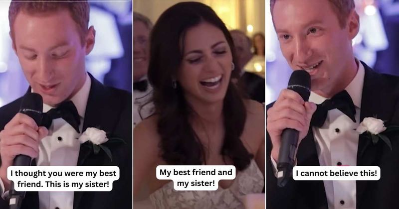Man loses his sister and BFF to the same guy — gives a wedding toast Ross Geller would’ve been proud of