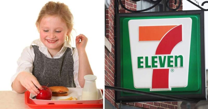 7-Eleven saw kids going hungry during the school break, so they put up a 'sign' to quietly fix it