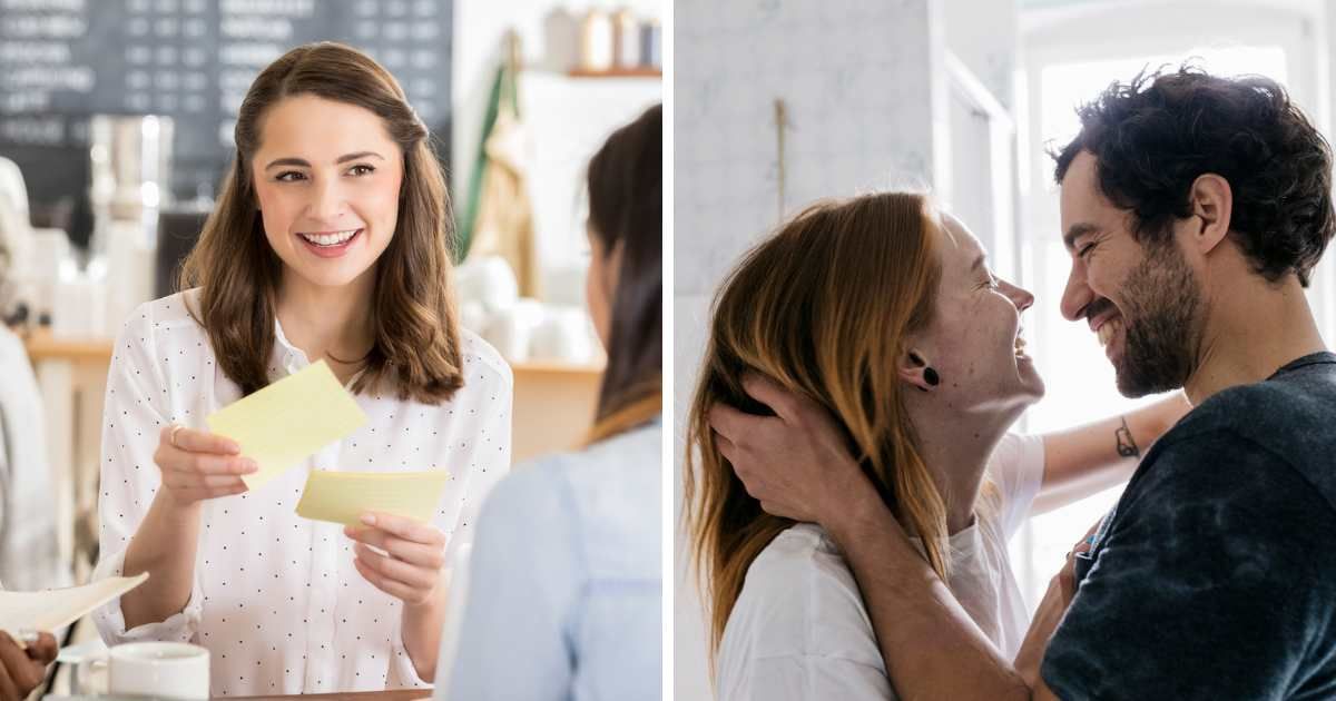 Woman confused by friends giving her 25 'Post-it' notes. Then her husband slipped one with a question on it